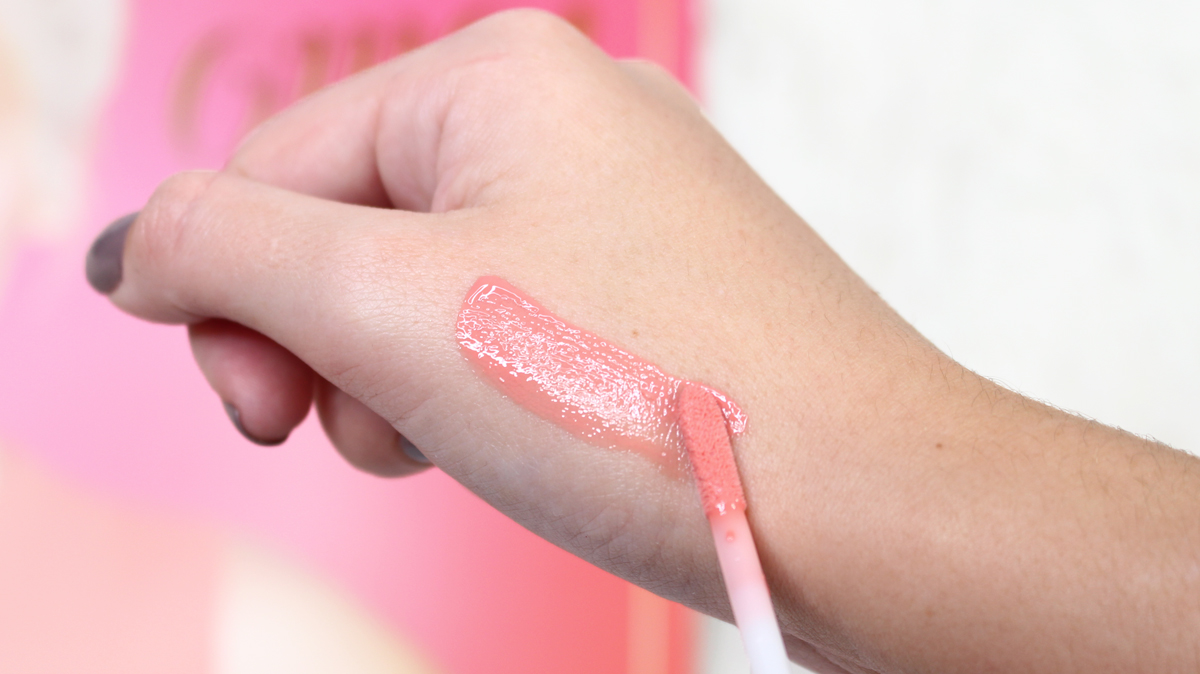 gloss sweet peach too faced swatches