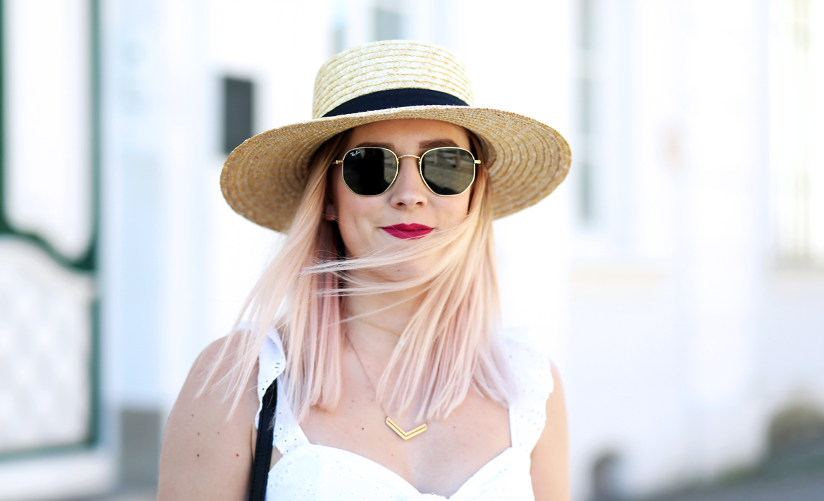 top bohème chic et pantalon à rayures