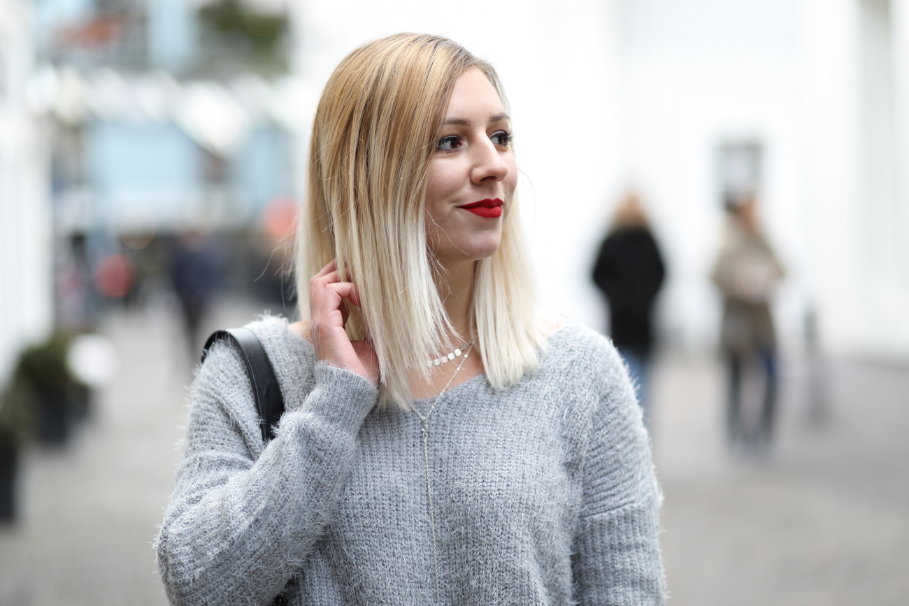 pull gris croisé zaful