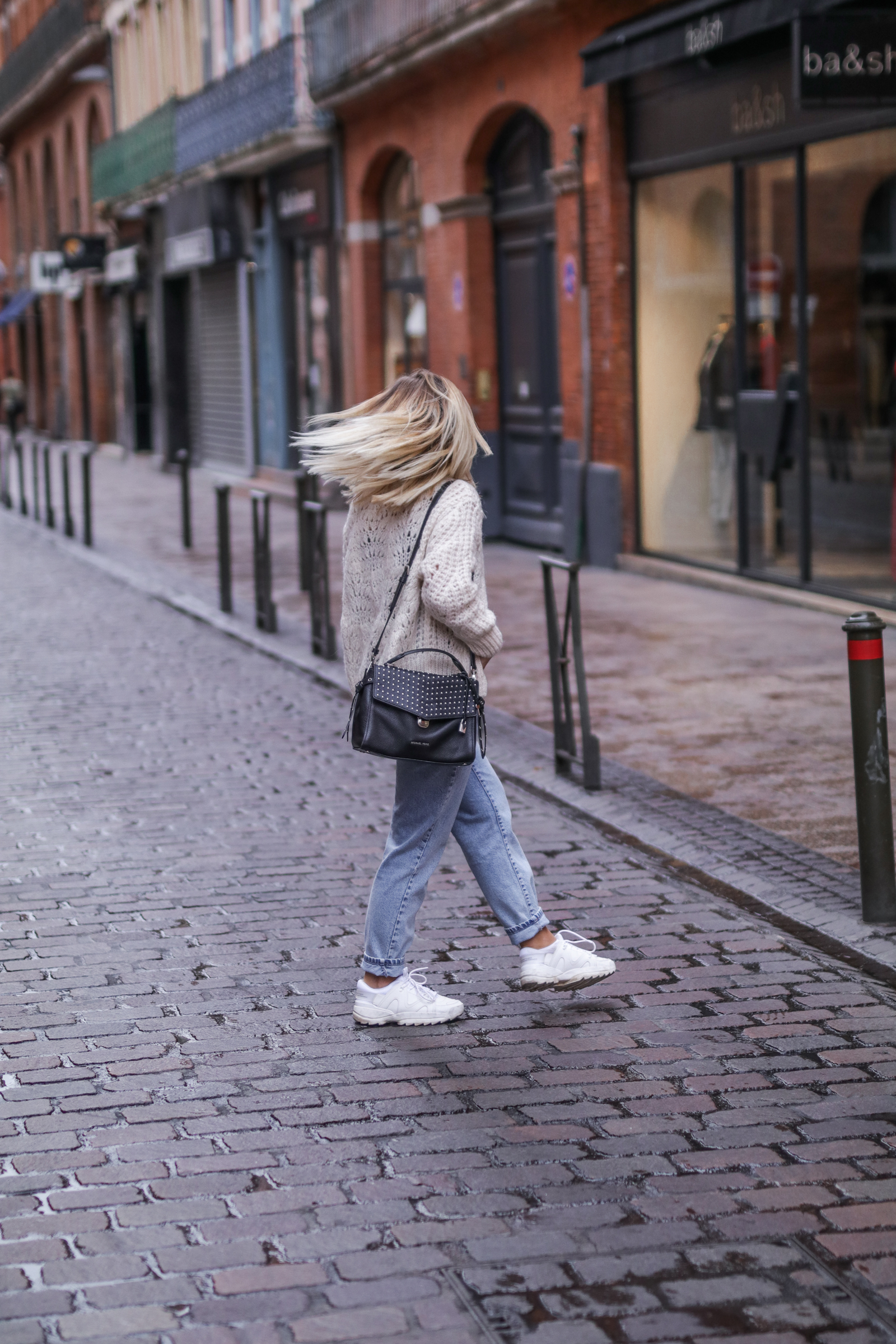 Gilet en laine jean mom